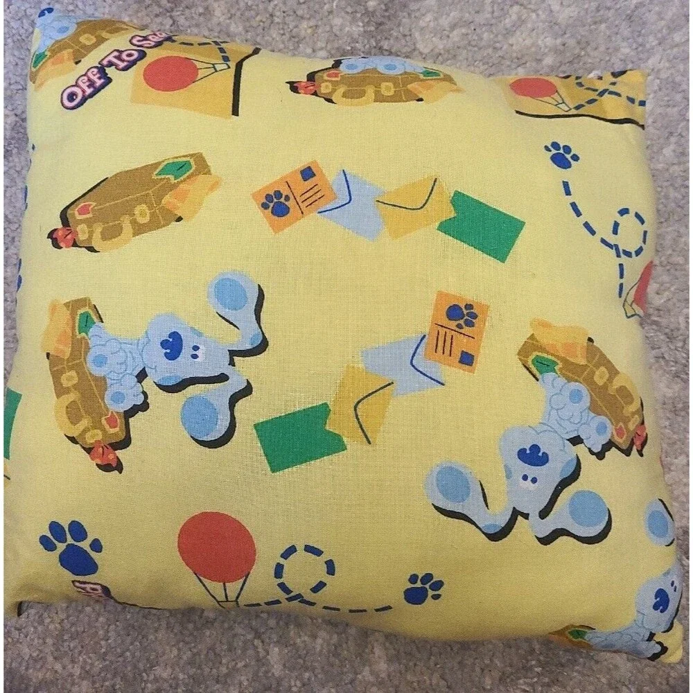 Handmade Blue's Clues Small Pillow Vintage